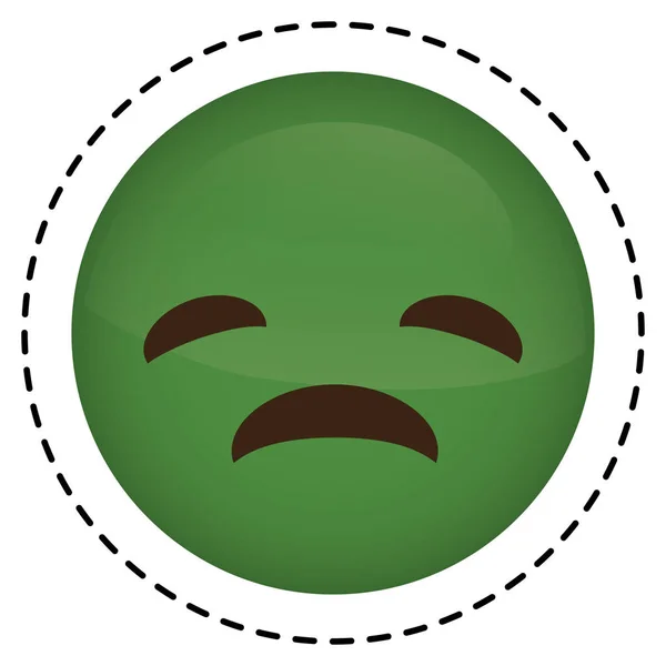 Expresión cara emoji icono — Archivo Imágenes Vectoriales