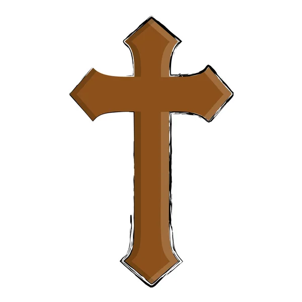 Icono de religión católica — Vector de stock