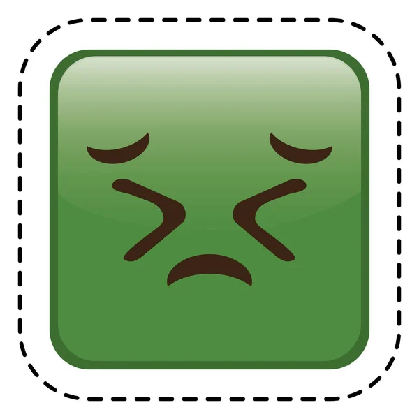 Ausdruck Gesicht Emoji-Symbol — Stockvektor