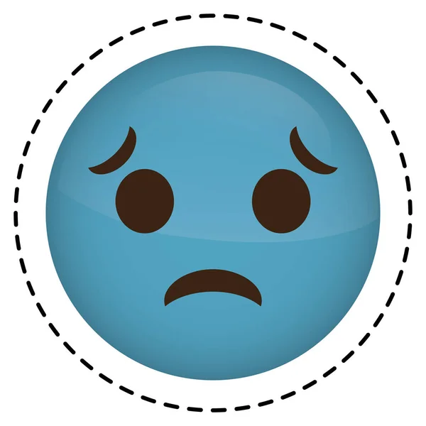 Έκφραση προσώπου emoji εικονίδιο — Διανυσματικό Αρχείο