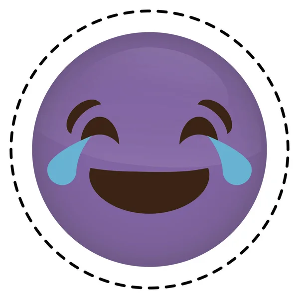 İfade yüz emoji simgesi — Stok Vektör