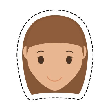 kadın karikatür simgesi