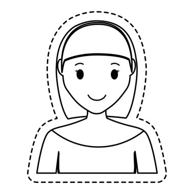 kadın karikatür simgesi