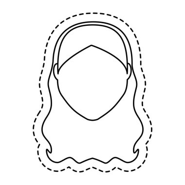 kadın karikatür simgesi