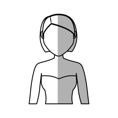 kadın karikatür simgesi