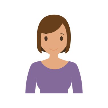 kadın karikatür simgesi