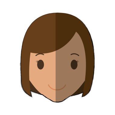 kadın karikatür simgesi