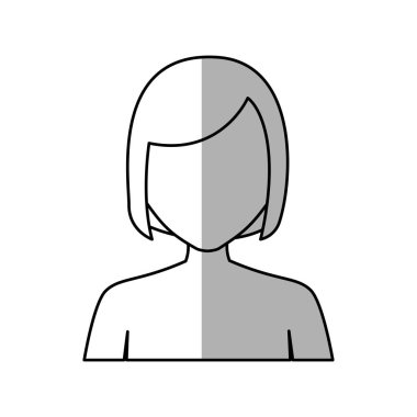 kadın karikatür simgesi