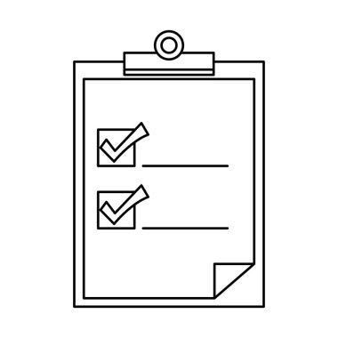 Denetim listesi belge simgesi