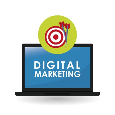 Düz resimde dijital pazarlama tasarım hakkında