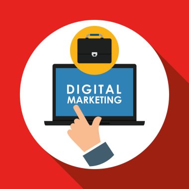 Düz resimde dijital pazarlama tasarım hakkında
