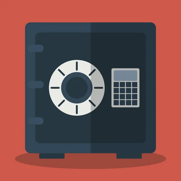 Caja fuerte icono — Vector de stock