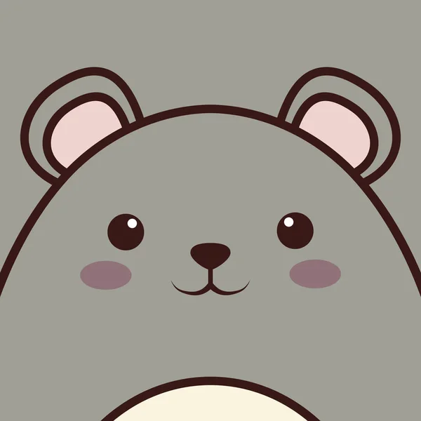 Icono de animal kawaii — Vector de stock