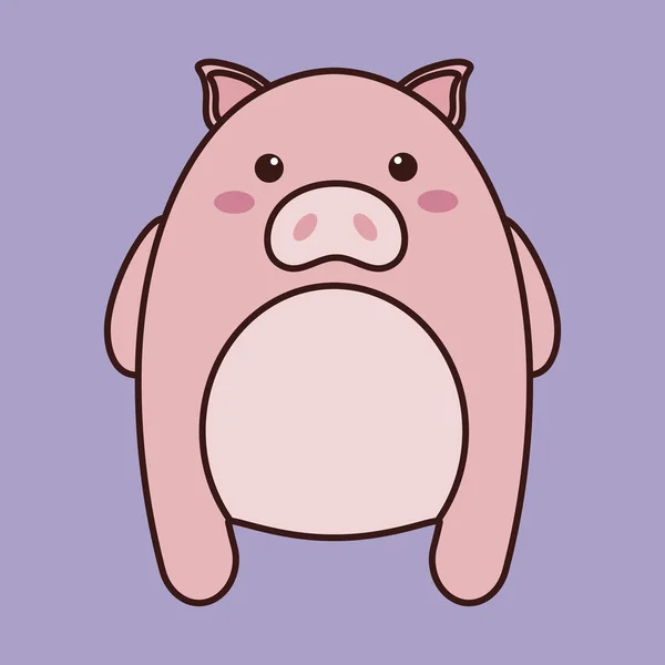 Icône animale kawaii — Image vectorielle