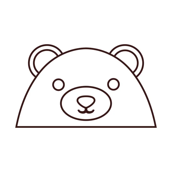 Kawaii zvířat ikona — Stockový vektor