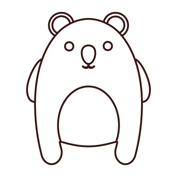 Icono de animal kawaii — Vector de stock