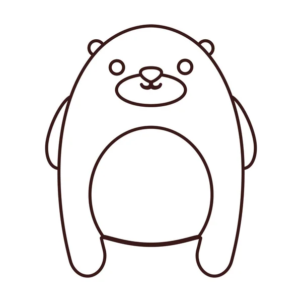 Icono de animal kawaii — Vector de stock