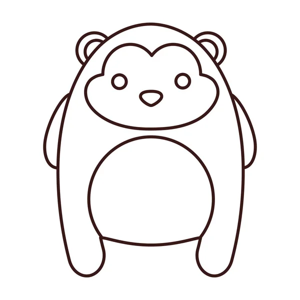 Icono de animal kawaii — Vector de stock