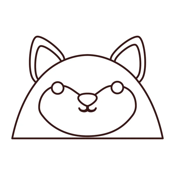 Icono de animal kawaii — Vector de stock