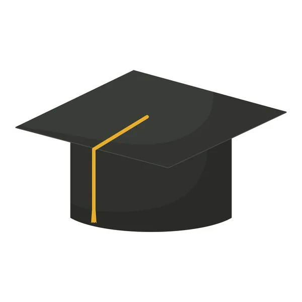 Icône de chapeau de graduation — Image vectorielle