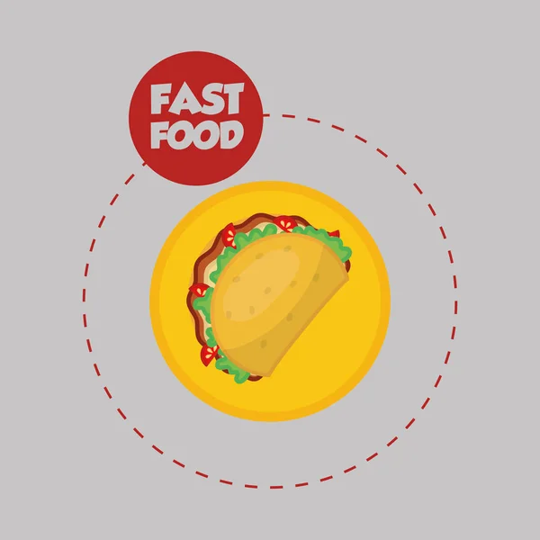 关于快餐设计平面插图 — 图库矢量图片