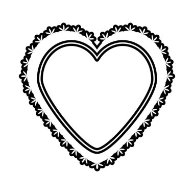 Romantik Kalp dekorasyon görüntü anahat