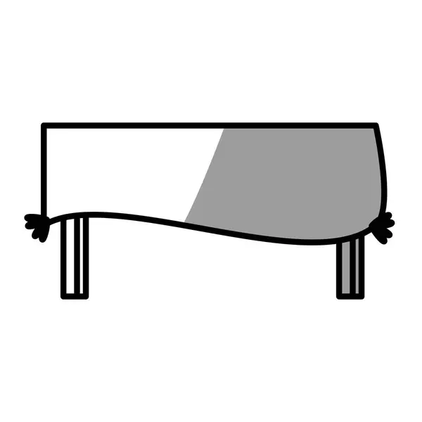 Tabulka balnket piknik stín — Stockový vektor