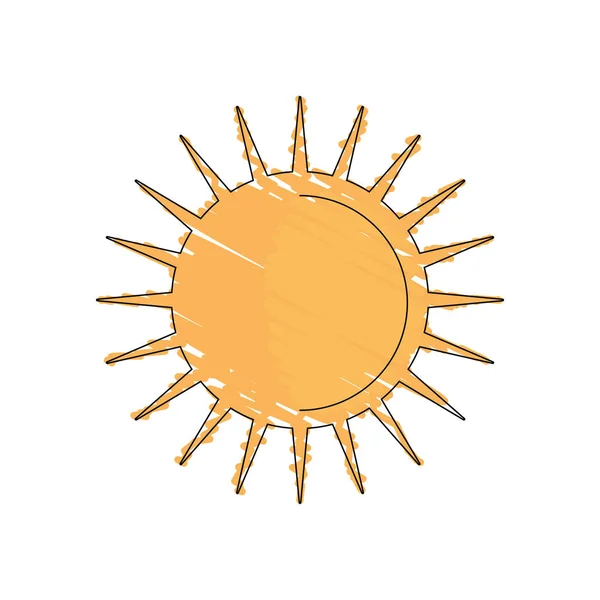 図面太陽天気の日イメージ — ストックベクタ