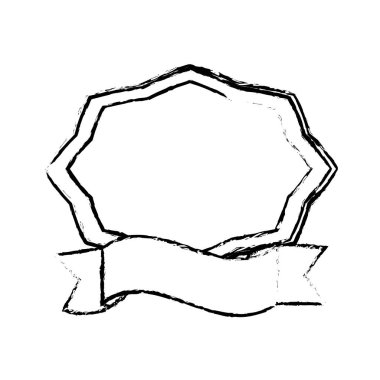 etiket şerit dekoratif kroki