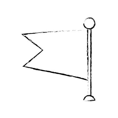 bayrak şerit afiş ileti boş kroki