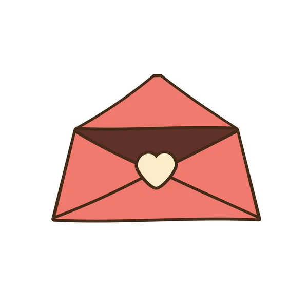 Mensaje de correo celebración saludo amor — Archivo Imágenes Vectoriales