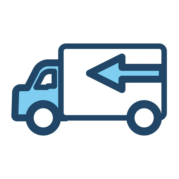 Vehículo camión de reparto — Vector de stock