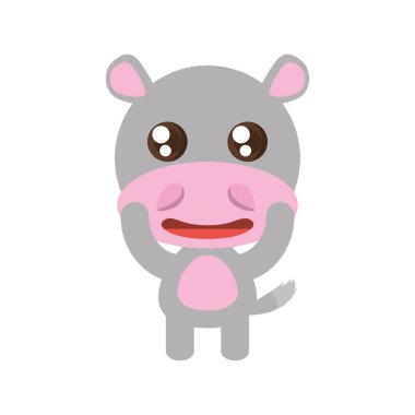 Kawaii hippo hayvan oyuncak