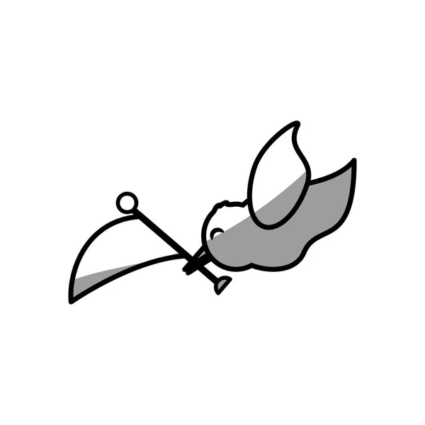 Symbolbild Taubenfahne — Stockvektor