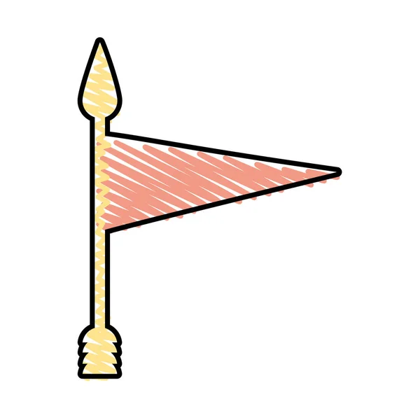 Fahnenschmuck Symbolbild — Stockvektor