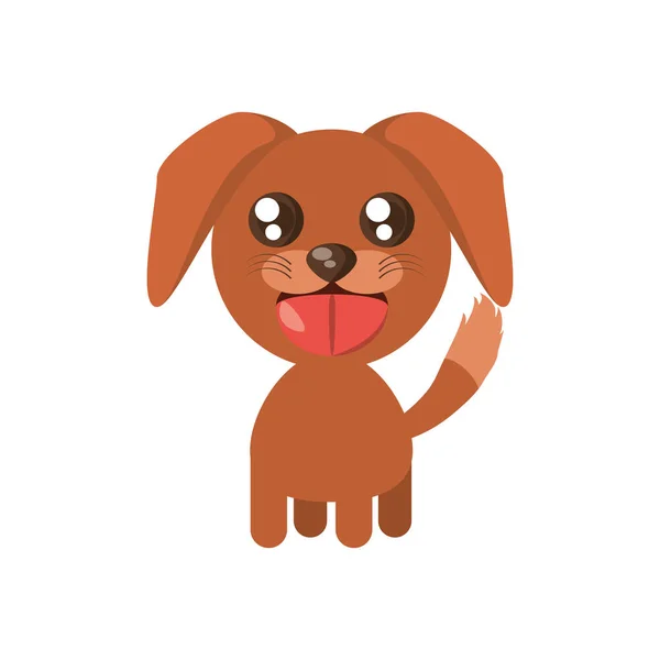 Kawaii cão animal brinquedo — Vetor de Stock