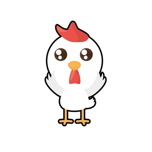 Kawaii csirke állat játék — Stock Vector