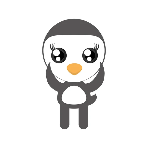 卡哇伊企鹅动物玩具 — 图库矢量图片