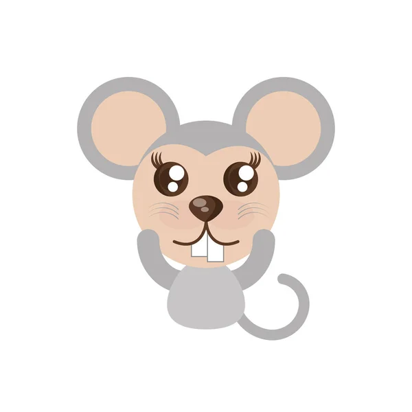 Juguete animal del ratón kawaii — Vector de stock