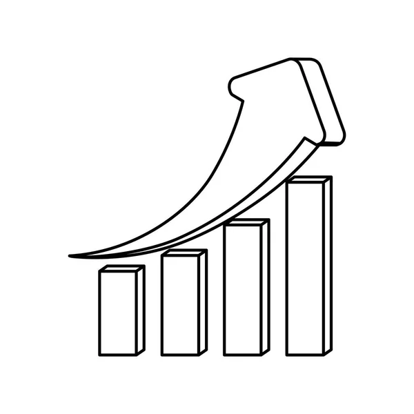 Seta para cima aumento — Vetor de Stock