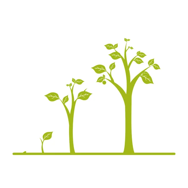 Écologie végétale naturelle — Image vectorielle