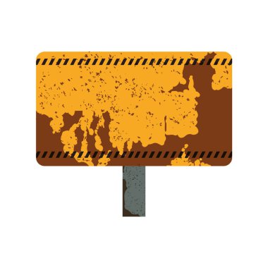 İnşaat yol işaret altında