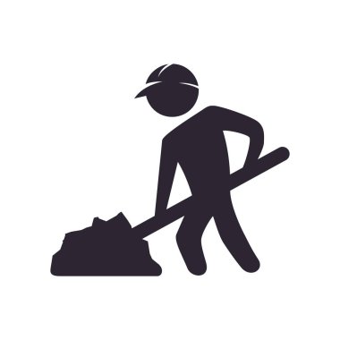 İnşaat yol işaret altında