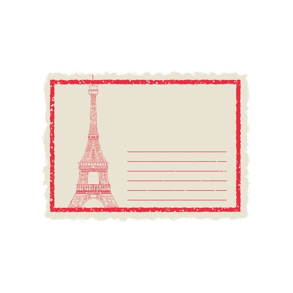 Torre Eiffel arquitectura — Vector de stock