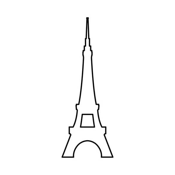 Torre Eiffel arquitectura — Vector de stock