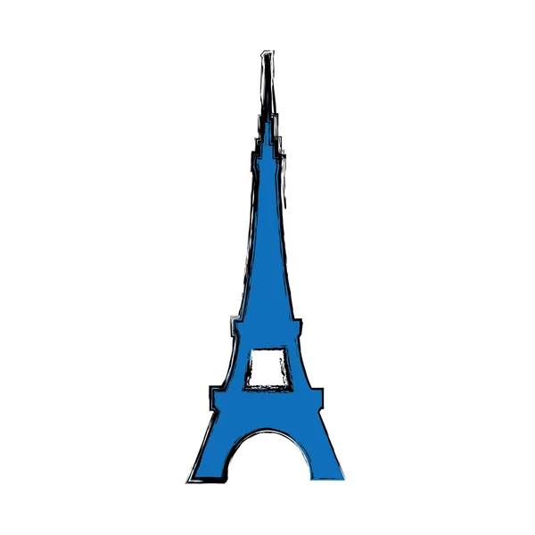 Torre Eiffel arquitectura — Vector de stock