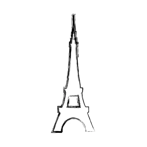 Architektura Eiffelova věž — Stockový vektor