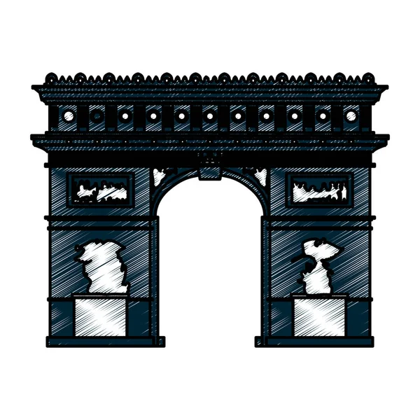 Arco di Trionfo Parigi — Vettoriale Stock