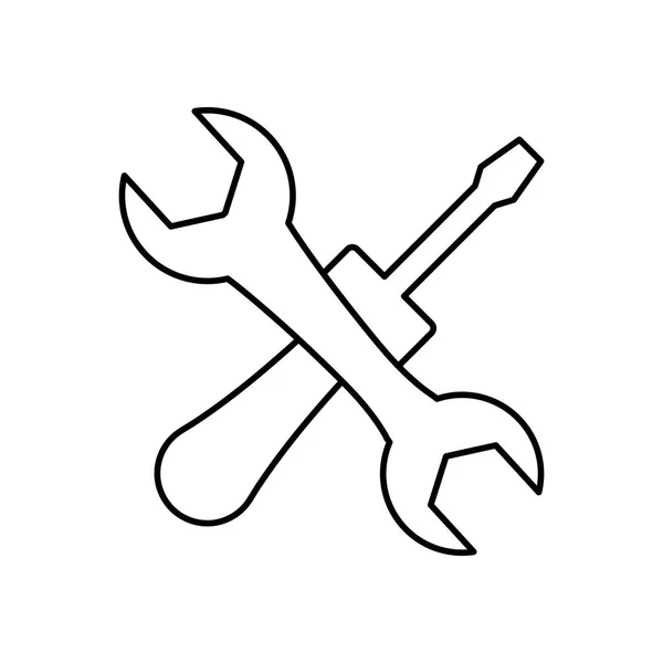 Σύμβολο εργαλεία κατασκευής — Διανυσματικό Αρχείο