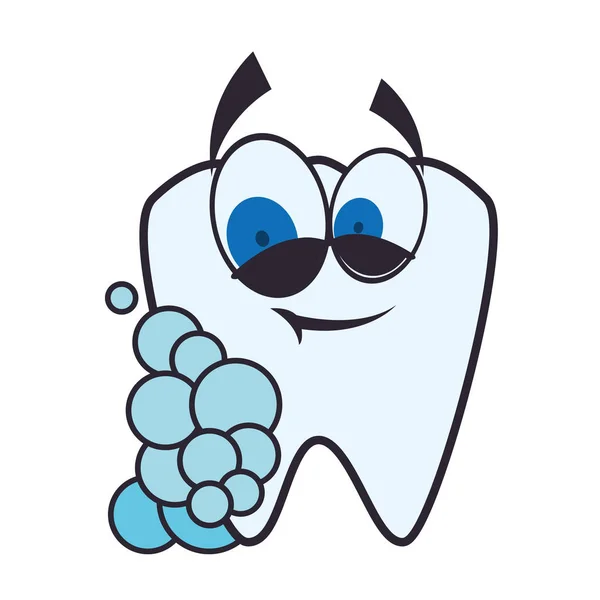 Dessin animé sur les soins dentaires — Image vectorielle